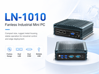 Mini PC Compacto con Doble LAN, USB, COM, HD, VGA, WiFi, 4G Opcional para Computación Edge, Compatible con Windows y Linux