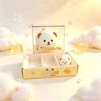 Jouet Squishy Doux en Forme de Chiot Mignon, Anti-Stress et Décompression pour Enfants et Adultes