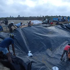 BPM ผู้ผลิตชั้นนําแผ่นซับ HDPE พื้นผิว Geomembrane โครงการบ่อทิ้ง Geotextile และ GCL