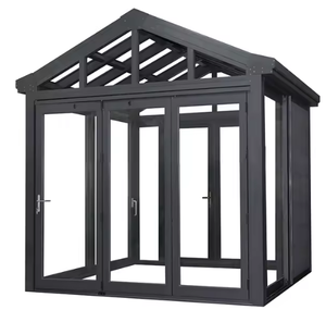 Winter Garden Sunroom libère le <span class=keywords><strong>toit</strong></span> en triangle Sunroom Glass House Abordable Outdoor House Sunroom - Product Image 1