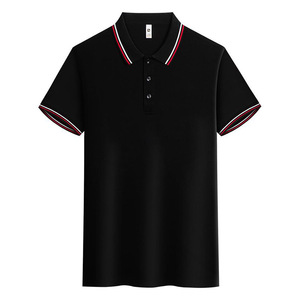 Polo pour hommes sur mesure en gros d'usine OEM, T-shirts en soie de haute qualité avec logo brodé ou imprimé pour les occasions de golf - Product Image 3