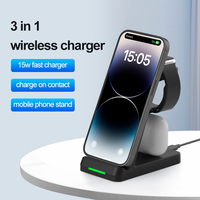 Chargeur sans fil portable 3 en 1 pour iPhone, iWatch et téléphone portable avec support, produits de dropshipping 2023, station de charge rapide
