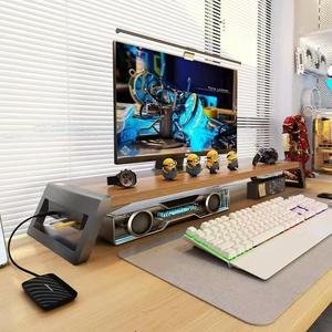 Support d'écran ergonomique avec port de charge USB, organiseur de bureau pour le travail et les jeux - Product Image 3