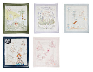 Mermaid Castle Theme Nursing Comforter <strong>Cot</strong> <strong>Set</strong> Crib <strong>Bedding</strong> Organic Cotton Baby Crib <strong>Bedding</strong> <strong>Set</strong> for <strong>Girl</strong> - Product Image 5