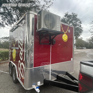 DOT CE Square Galvanized Chassis Fully Equipped Cotton Kitchen For Candy Floss Hot Dog Fast Food <b>Concession</b> <b>Trailer</b> - Product Image 2