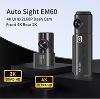 Caméra de tableau de bord double objectif 4K pour voiture, sans fil, WDR, ADAS, garantie 1 an, enregistreur vidéo