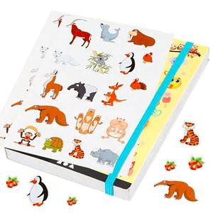 Album di libri di adesivi di vendita calda per bambini etichetta adesiva per bambini in carta di rilascio di cartoni animati autoadesiva colorata a prova di adesivo personalizzato - Product Image 2