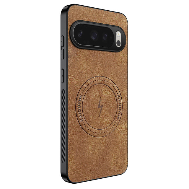 Leather Pattern Magnetic Wireless Charging Luxury Design Card Holder Phone Case for Google Pixel 6 6pro 7 8 8A 9 9A 10 Pro XL
