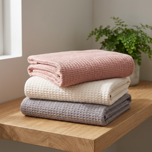 Ensemble de serviettes de bain en tissu éponge de coton tissé uni ORCHID - Serviettes rectangulaires douces et absorbantes écologiques pour adultes, pour usage hôtelier - Product Image 1
