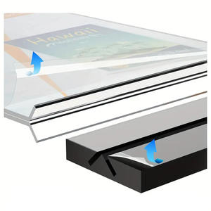 Soporte de exhibición de acrílico versátil popular, soporte de menú de doble cara, estético moderno resistente a los arañazos, letreros duraderos - Product Image 2