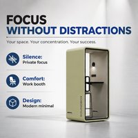 Cabines de bureau insonorisées mobiles, cabine téléphonique acoustique pour un espace de travail ouvert, espace de coworking silencieux et privé