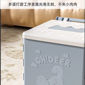 Ohdeer Children's Folding Toilet Portable Travel Potty <b>Large</b> Square Plastic Baby Potty 1-2 Years - Product Image 4