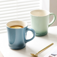 Tasse à dîner épaisse de café en céramique, de Style nordique, faite à la main, personnalisée et créative, 11oz