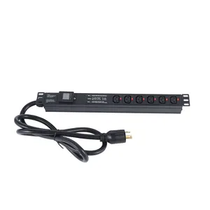 In Stock Low MOQ 3 Light Surge Protection C13 PDU Power Distribution Unit With Meter Surge L6-30P
