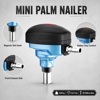 Cloueur pneumatique mini MPN100 en aluminium, ergonomique et léger, pour clous de 50-100 mm, garantie 1 an, pour le travail du bois et des meubles, OEM