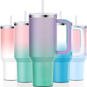 Hot Selling 40 oz Adventure Sta Nley <b>Cup</b> <b>Insulated</b> Double Wall Stainless Steel Tumbler Straw 12-24 Hours Thermal Insulation - Product Image 4