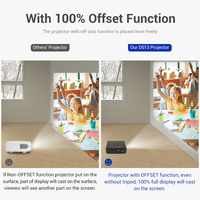 Projecteur intelligent portable DLP Android avec pavé tactile, mini projecteur de poche pour cinéma maison et extérieur