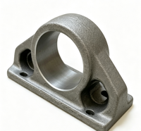 Fabrication sur mesure en fonte ductile robuste |   Composant structurel industriel de grande taille, usinage CNC, service OEM