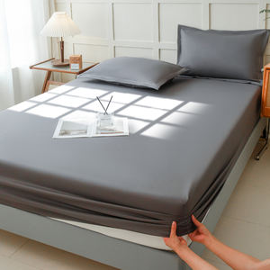 Fundas de cama impermeables ajustables de color sólido, colchas y fundas protectoras de colchón para exportación - Product Image 1