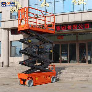 CFMG gunting <span class=keywords><strong>Lift</strong></span> pria pribadi mendorong sendiri <span class=keywords><strong>Platform</strong></span> kerja yang dapat ditinggikan bergerak elektrik hidrolik 6m-14m untuk penjualan - Product Image 3