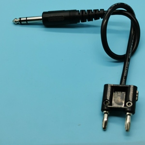 双路扬声器香蕉公插头至辅助6.35毫米压接电线电缆 - Product Image 2