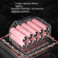 Scie à chaîne électrique sans fil portable de qualité industrielle de 6 pouces, batterie lithium-ion, mini 2200W, pour la coupe des arbres et du bois