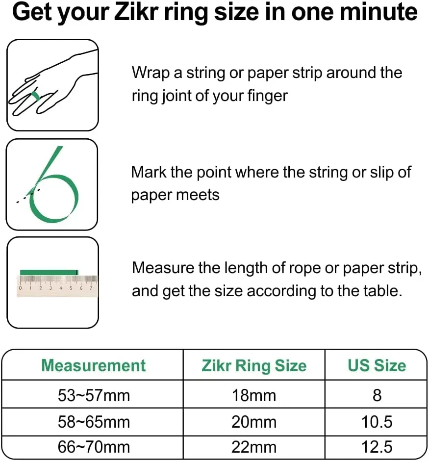 Smart Muslim Islamic Digital Ring  Tally Recorder Finger Hand Counter For Prayer Islamic Tasbih