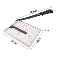 Guillotina Manual para Papel WENXUAN A4, Cortadora de Papel con Construcción de Hierro/Acero/Metal, Recortadora de Papel Fotográfico Modelo 829-A4+