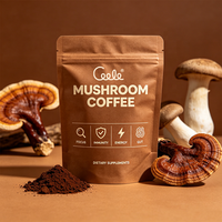 Poudre standardisée de Mycélium et de Corps Fruiteur d'Hericium Erinaceus, Stimulant Cérébral Bioactif, Café aux Champignons, Dropshipping