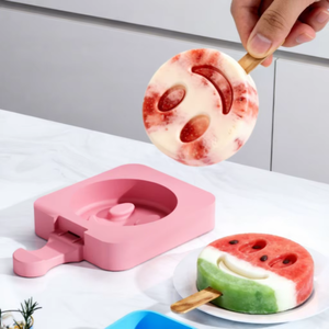 New DIY Smiley <b>Face</b> Silicone Mold Food Grade BPA Free Easy Demold Ice Cream Candy Pudding <b>Making</b> Tool - Product Image 1