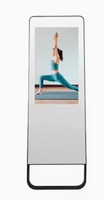 Affichage numérique LCD publicitaire interactif de 43 pouces, miroir intelligent pour l'exercice physique, kiosque