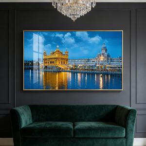 Arte Mural Islámico Moderno y Personalizable, Decoración para el Hogar con LED, Pintura de Porcelana de Cristal para Sala de Estar y Dormitorio - Product Image 5