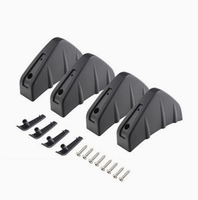 Aileron arrière en fibre de carbone motif aileron de requin, diffuseur modifié, garniture décorative de châssis, accessoires de pare-chocs arrière