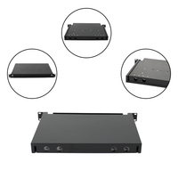 Panel de Conexiones de Fibra Óptica para Montaje en Rack 1U, Material de Acero Frío, 12/24 Puertos, Adaptador SC Dúplex LC, Marco de Distribución ODF