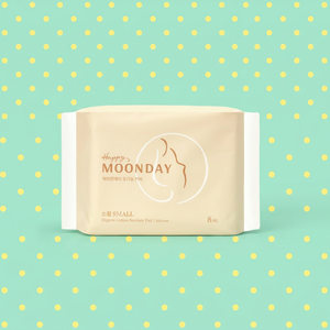 Toallas Sanitarias Orgánicas Grandes Ultra Suaves Happy Moonday con Alta Absorbencia y Algodón Orgánico Transpirable para Piel Sensible - Product Image 1