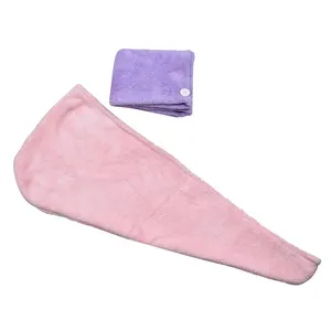 Snelle Droge Tulband Handdoek Microfiber Custom Super Absorberende Microfiber Stof Effen Gecomprimeerde Handdoek Van Hoge Kwaliteit