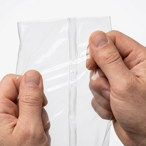 Sacs d'expédition en PE transparents avec logo personnalisé, pochettes en plastique imperméables pour courrier, enveloppes polyvalentes à fermeture autocollante pour l'expédition de vêtements e-commerce - Product Image 2