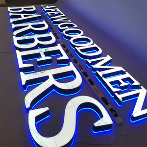 Panneau d'affichage extérieur personnalisé illuminé par LED Nom de boutique avant en aluminium Lettres lumineuses 3D pour salon de coiffure - Product Image 6