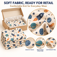 Lot de 2 T-shirts décontractés pour bébé garçon, tenue en bambou écologique, short d'été imprimé arbre, pyjama respirant pour tout-petit, approvisionnement en gros OEM