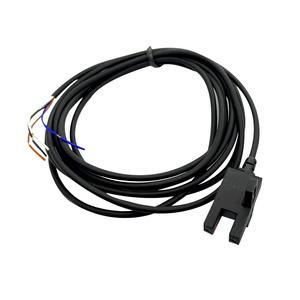 Sensor Fotoeléctrico de Tipo Ranura de 4 Cables y 2 m, Sensor Óptico NPN PNP, 5-24 V CC, Interruptor Fotoeléctrico Infrarrojo de Tipo Ranura - Product Image 4