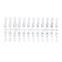 Pointes pour ongles en amande givrée magnétique Carte de couleur claire Vernis à ongles Gel Stand Board Nail Magnetic False Nail Tip Display