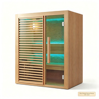 Sauna mewah modern dengan teknologi inframerah spektrum penuh dan interior kayu elegan untuk hotel, vila, pusat kebugaran & pusat wellness.