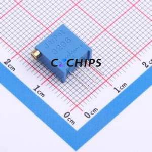 Resistencia Ajustable/Potenciómetro 3296X-1-203, Componente de Orificio Pasante (THT)-3P, 9.5x4.9mm, Resistencia de 20kOhm, 10%, 500mW, 250ppm ℃ - Product Image 1