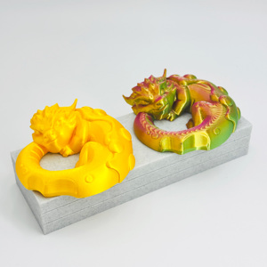 Nouveaux jouets imprimés en 3D sur mesure OEM de l'usine : Donut Dragon, animaux et dinosaures, service d'impression 3D de qualité, vente chaude - Product Image 3