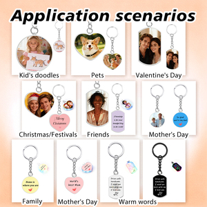 Llaveros LED 3D Personalizables con Impresión UV para el Día de San Valentín, Regalos Románticos Únicos para Aniversario, Llavero Luminoso Personalizado para Parejas - Product Image 6