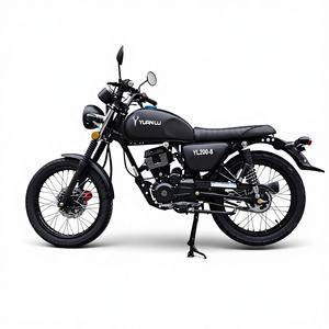 <span class=keywords><strong>Moto</strong></span> à l'<span class=keywords><strong>ancienne</strong></span> à démarrage électrique et manuel, monocylindre, 4 temps, refroidie par air, moteur 200cc - Product Image 1