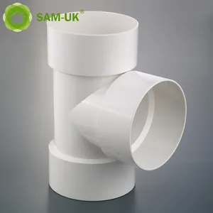 공장은 고품질 PVC DWV 90 도 1 / 2 인치 PVC 감소 플라스틱 PVC 티 파이프 및 피팅을 생산합니다.