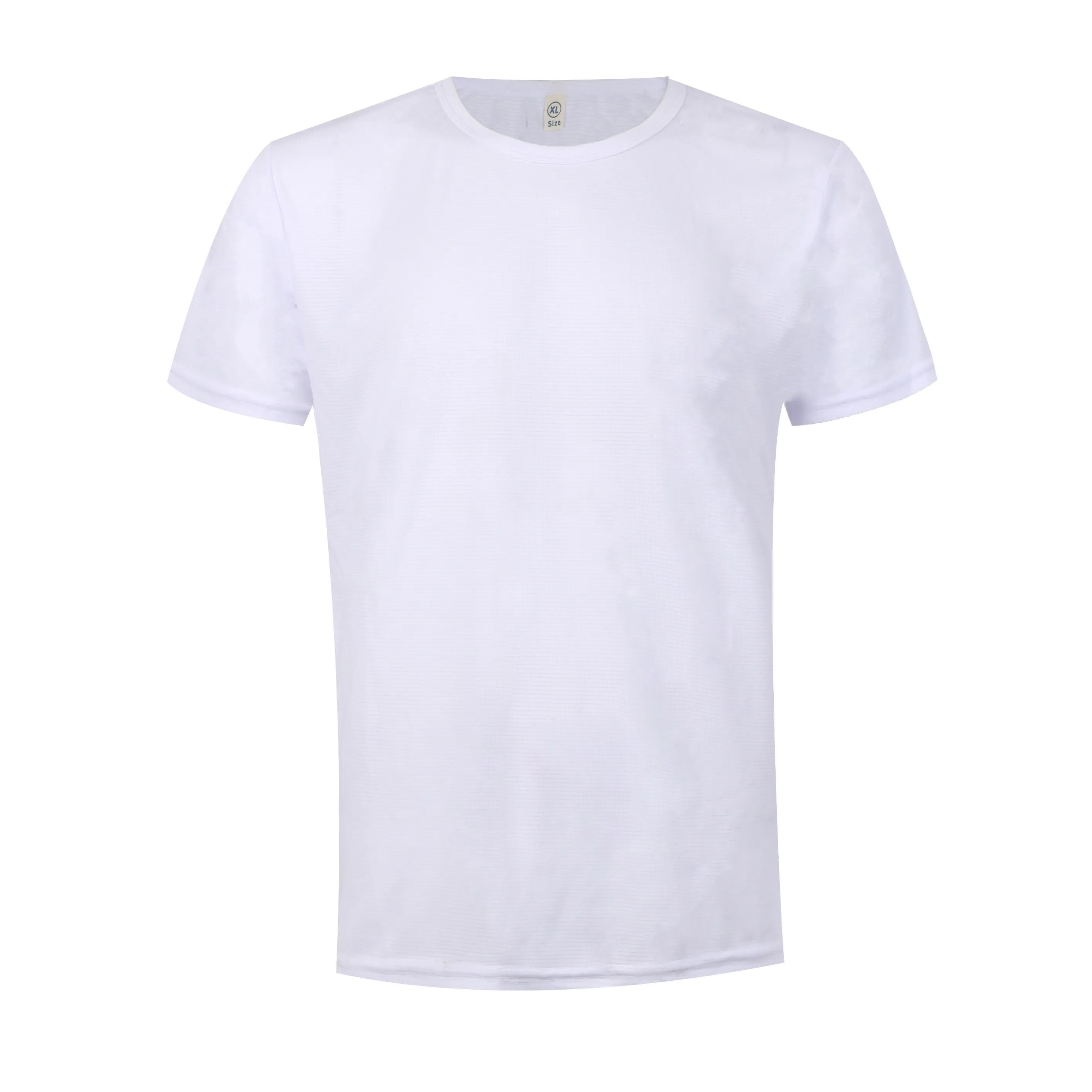 Wholesale printed custom t-shirt white sports quick-drying men's t-shirt muscle fit running sports fitness shirt