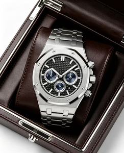 Montre-bracelet de luxe pour homme, lumineuse, étanche, montre royale, résistante à l'eau 3 bars, <span class=keywords><strong>chrono</strong></span> - Product Image 2