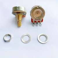 Potentiomètres audio pour guitare basse, axe de manivelle 15 mm 18 mm, A500K B500K A250K B250K OHM